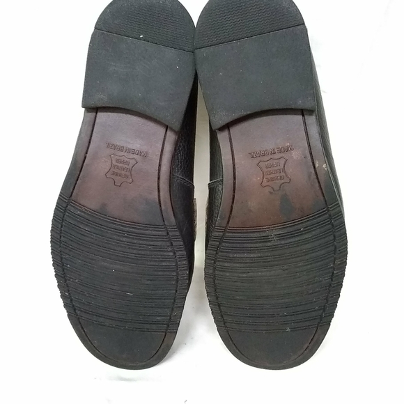 DUCK HEAD Blue Burgundy LEATHER MENS DRESS CASUAL PENNY LOAFERS SHOES Sz 12 M - Picture 2 of 7